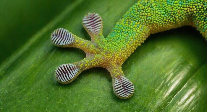 Makroaufnahme der Haftlamellen eines Geckos - Terrarientechnik und Klimasteuerung bei terraristikshop.business